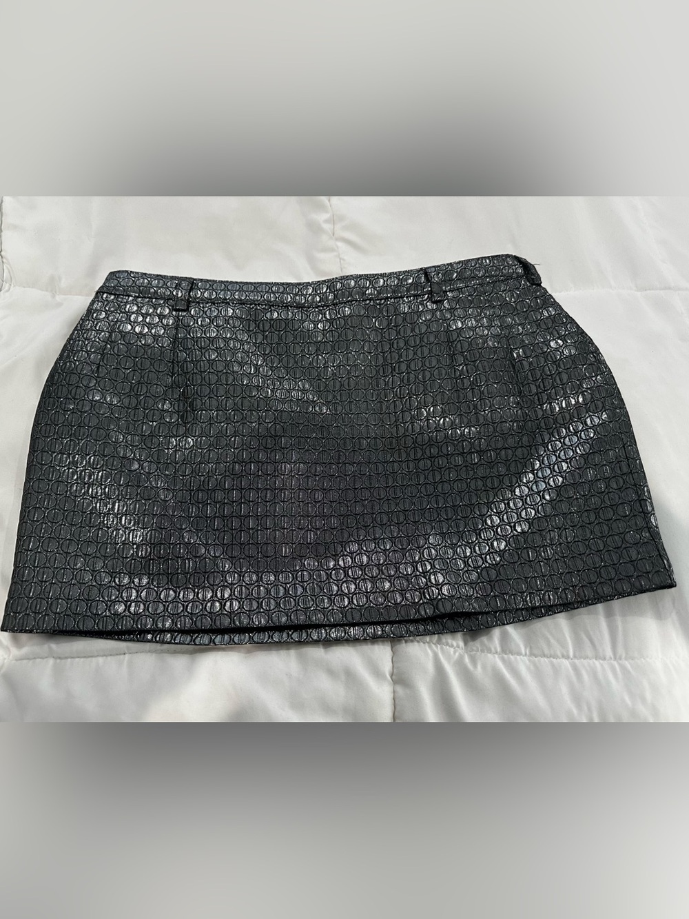 Forever 21 Black Metallic Mini Skirt